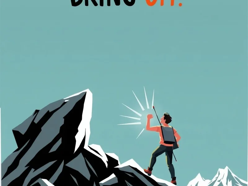 A person celebrating a successful achievement, illustrating the meaning of "bring off"