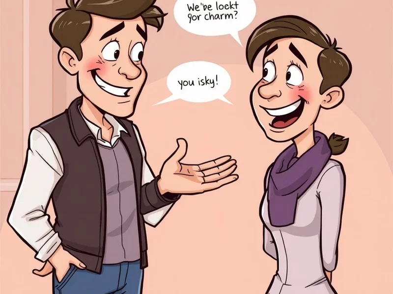 Image showing someone trying to butter up another person with compliments