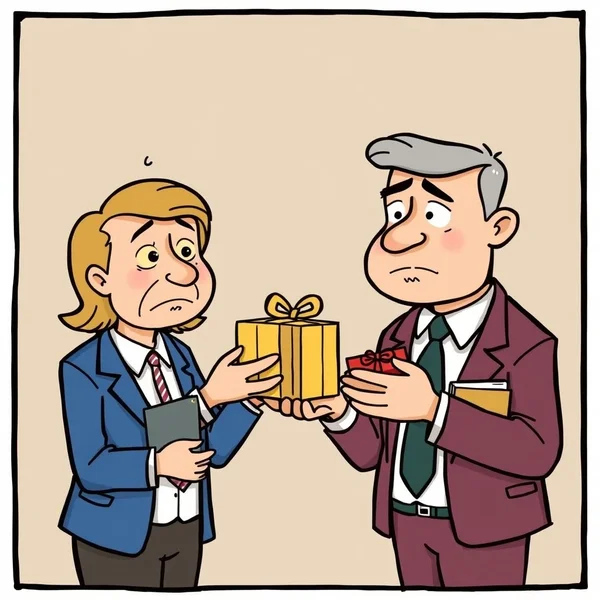 Image showing someone trying to butter up another person with compliments