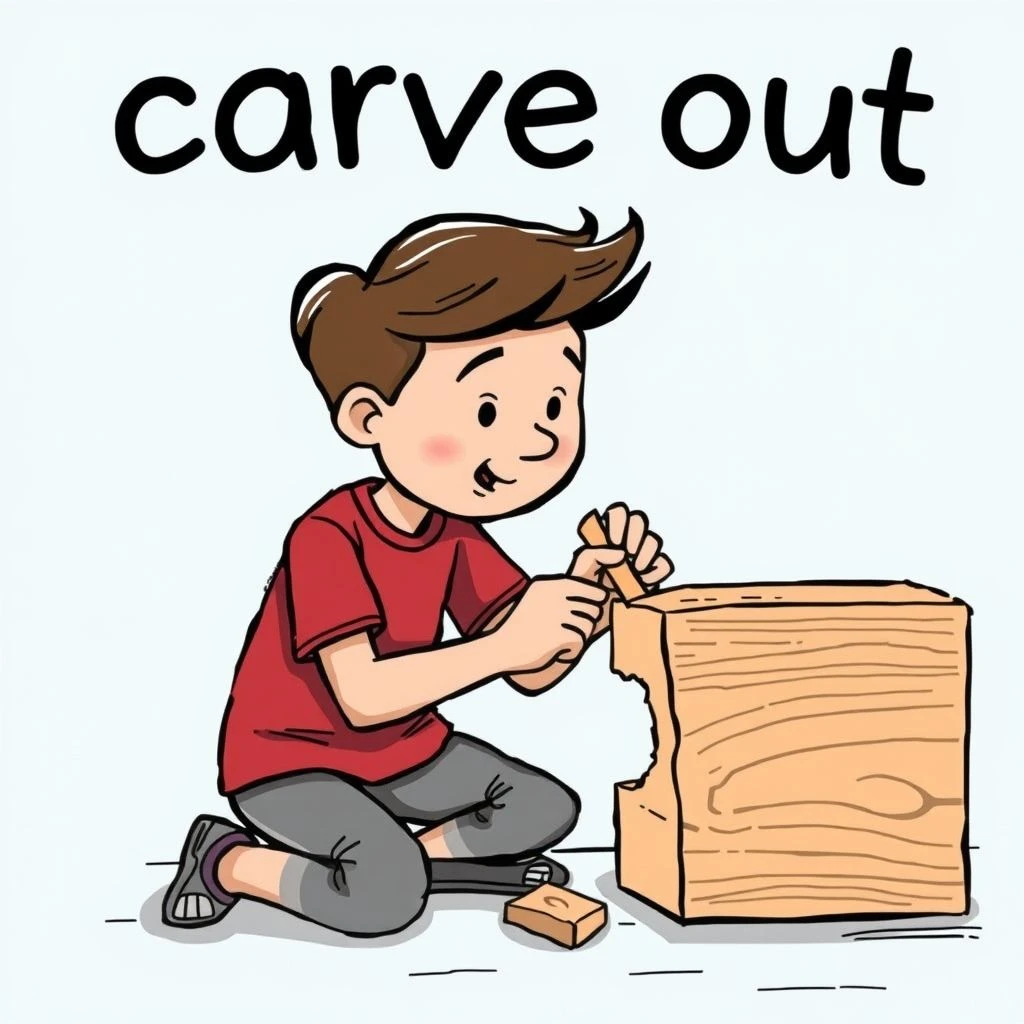 Comprendiendo el Phrasal Verb 'Carve Out' Significado y Uso en Inglés