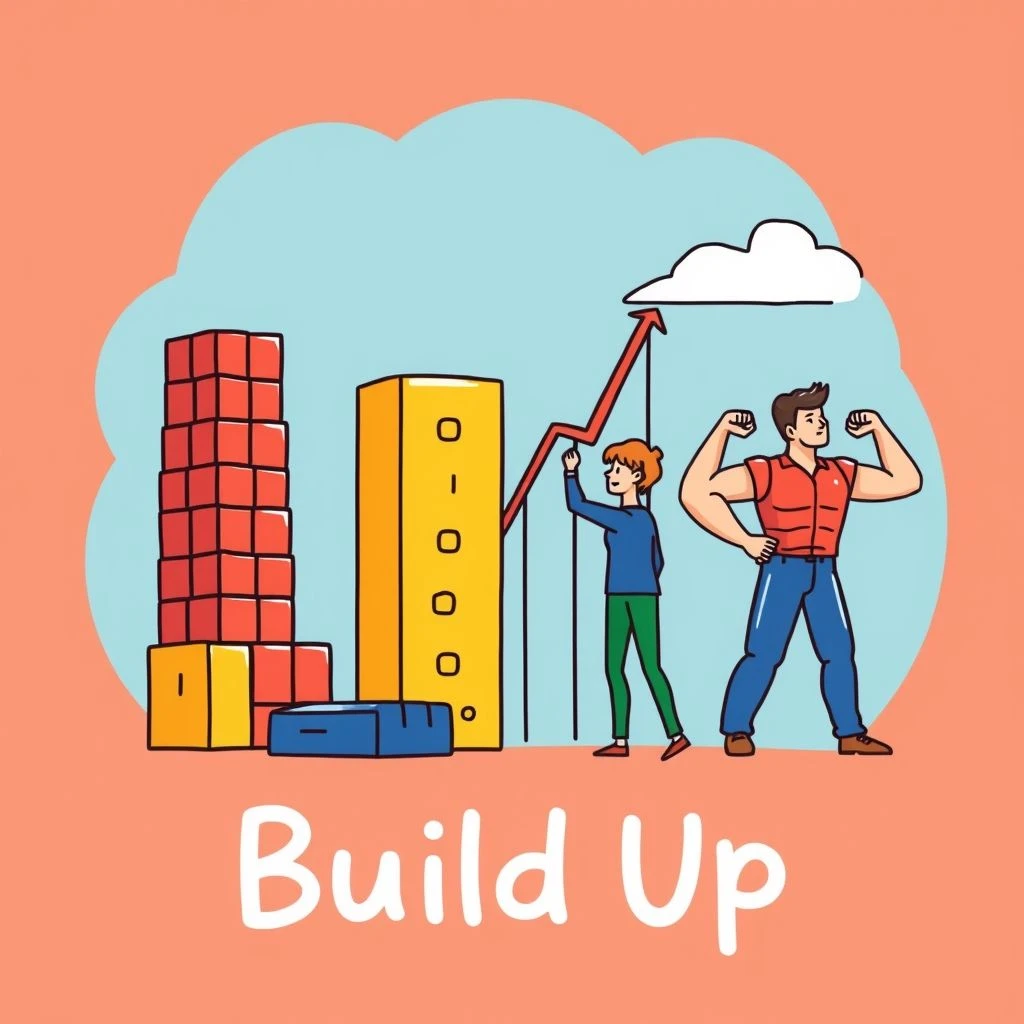 Build Up' en Inglés: Guía Completa para Usar este Phrasal Verb