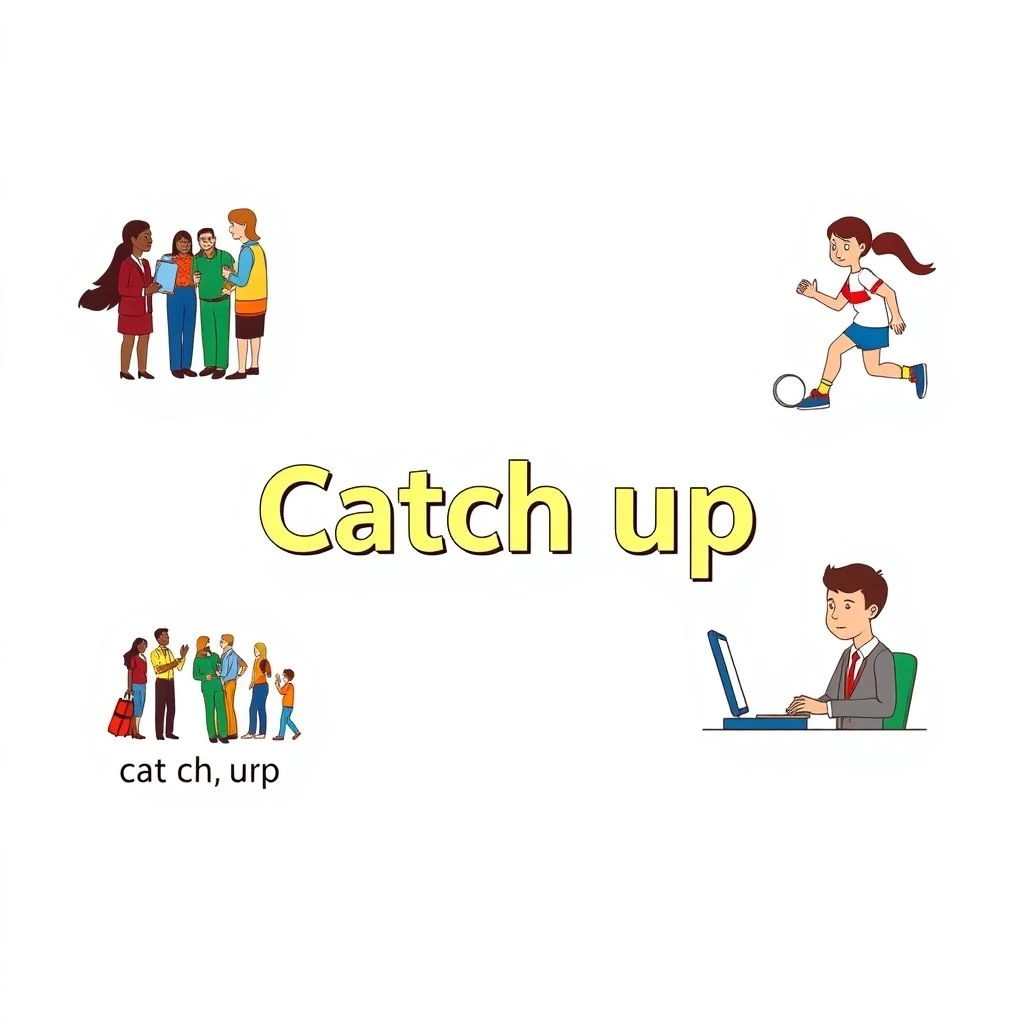 Entiende el Phrasal Verb Catch up Significados y Uso en Inglés