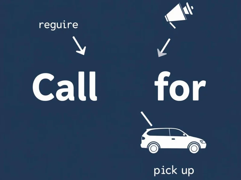 Decoding Call for: A Guide to This Essential English Phrasal Verb