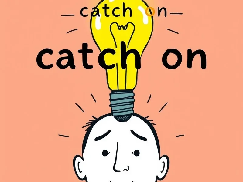 Image showing a lightbulb turning on to represent understanding the phrasal verb catch on