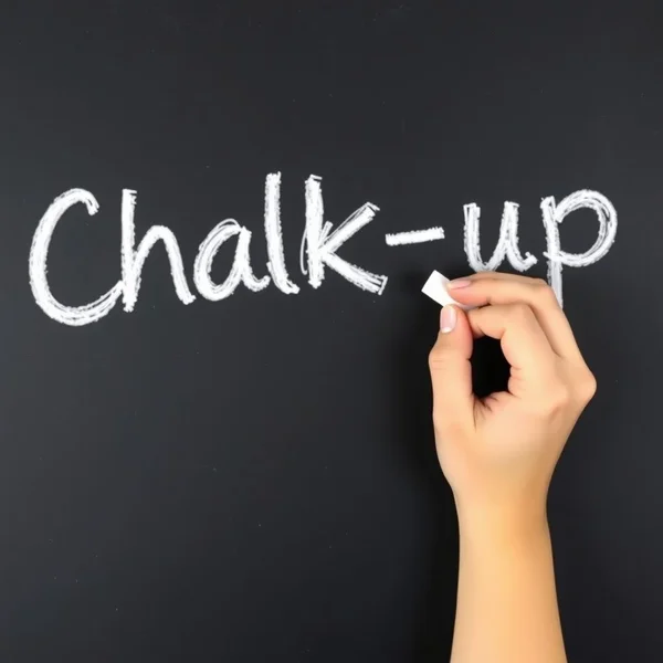 Understanding the meanings of the phrasal verb Chalk up