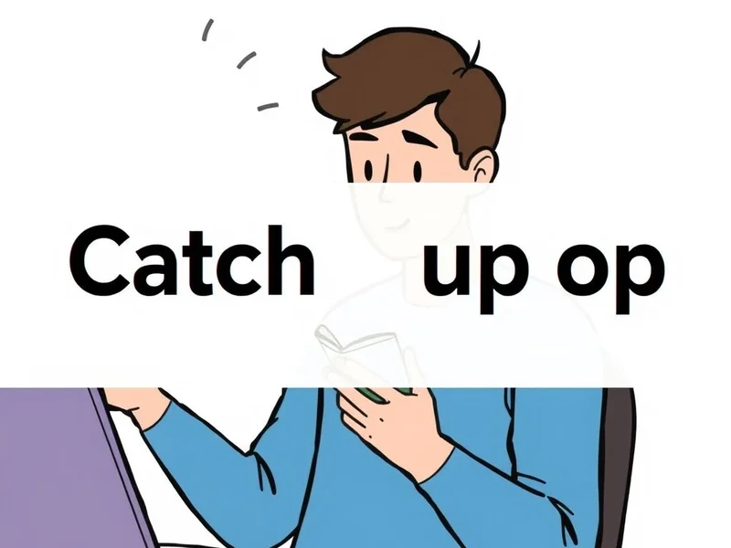 Entendendo como usar o phrasal verb Catch up on