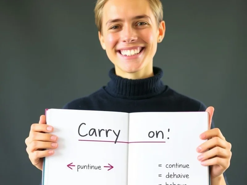 Understanding the Phrasal Verb Carry on