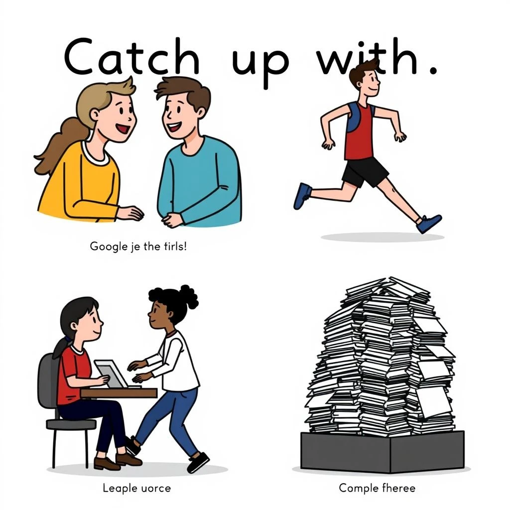 Hiểu Rõ Động Từ Ghép 'Catch up with' Và Cách Sử Dụng Chính Xác