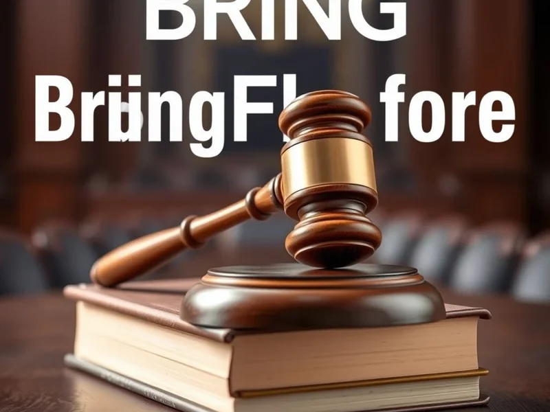 Một chiếc búa công lý và cuốn sách luật, minh họa bối cảnh trang trọng của cụm động từ Bring before