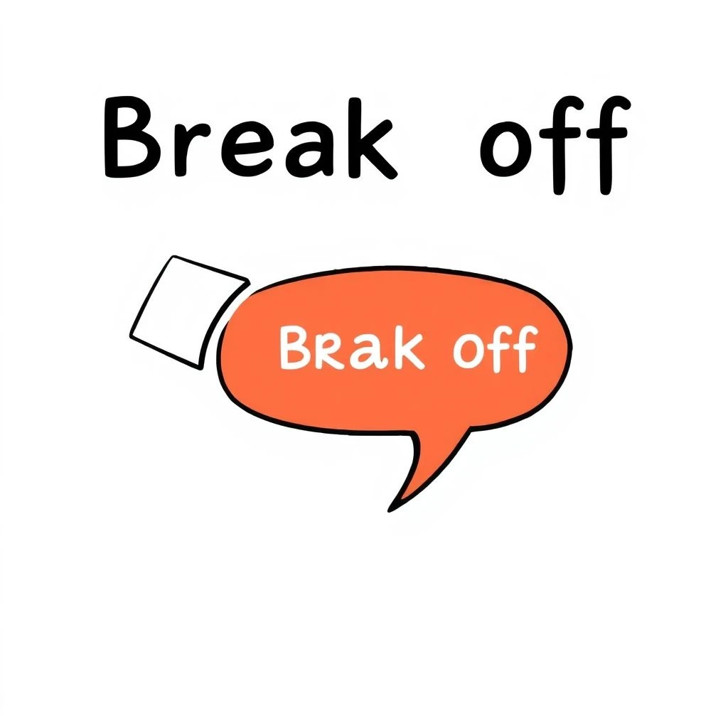 Dominando o Phrasal Verb Break off Significados e Uso