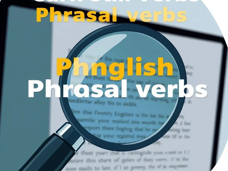 Một chiếc kính lúp đang kiểm tra một tài liệu, minh họa cho cụm động từ "check over".