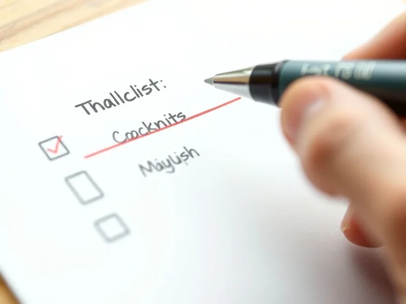 A checklist with items being crossed off to illustrate the phrasal verb "cross off"