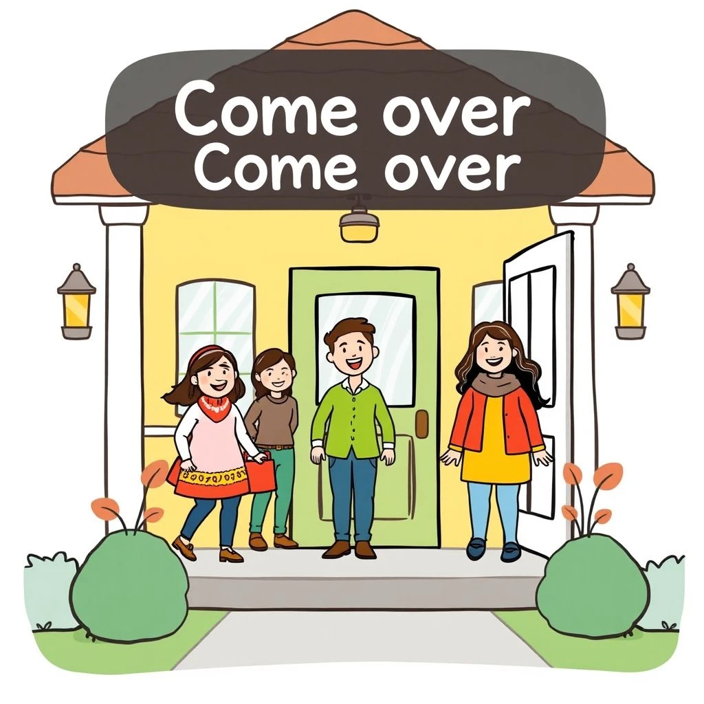 Verbo Frasal Come over Significados y Uso Guía Completa