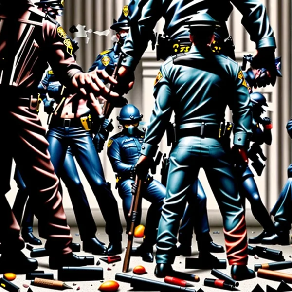 Image showing authority figures or rules being enforced, illustrating the concept of "crack down"