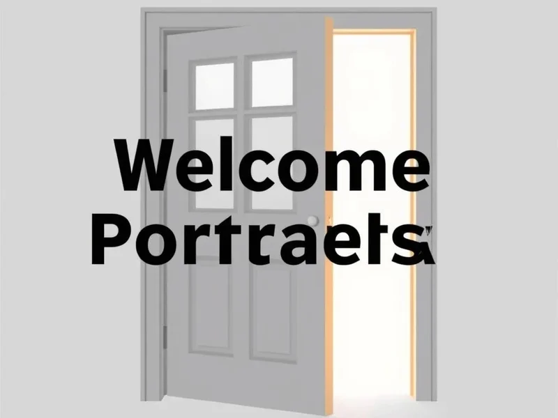 A welcoming open door, illustrating the phrasal verb "Come in"