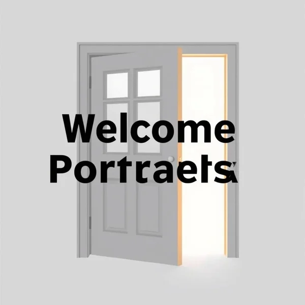 A welcoming open door, illustrating the phrasal verb "Come in"