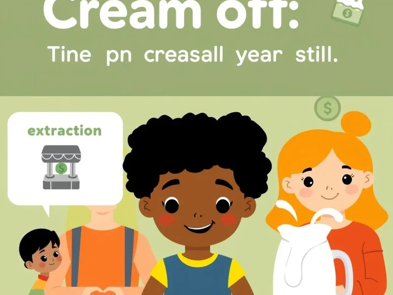 Students learning the phrasal verb Cream off