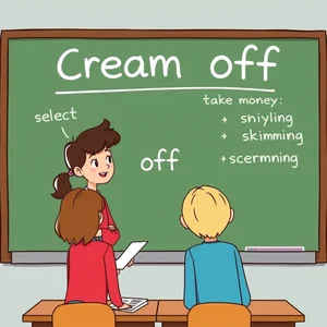 Tìm hiểu cụm động từ tiếng Anh Cream off Nghĩa và cách dùng
