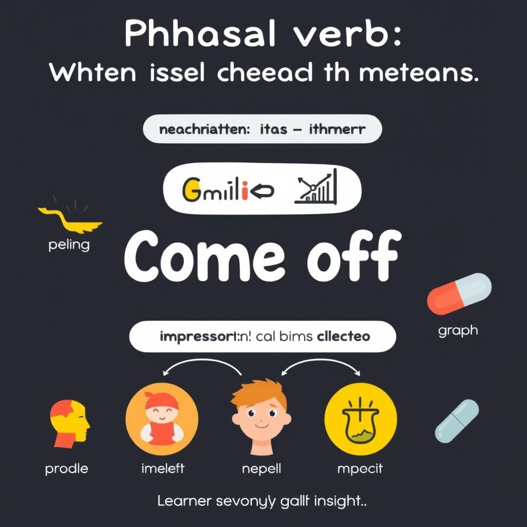 Domina Come off: Significados y uso del verbo frasal clave