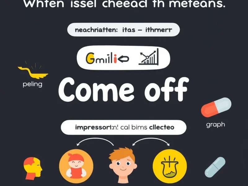 Understanding the phrasal verb Come off in English sentences