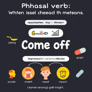 Domina Come off: Significados y uso del verbo frasal clave