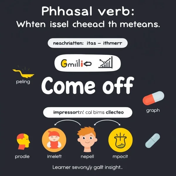 Understanding the phrasal verb Come off in English sentences