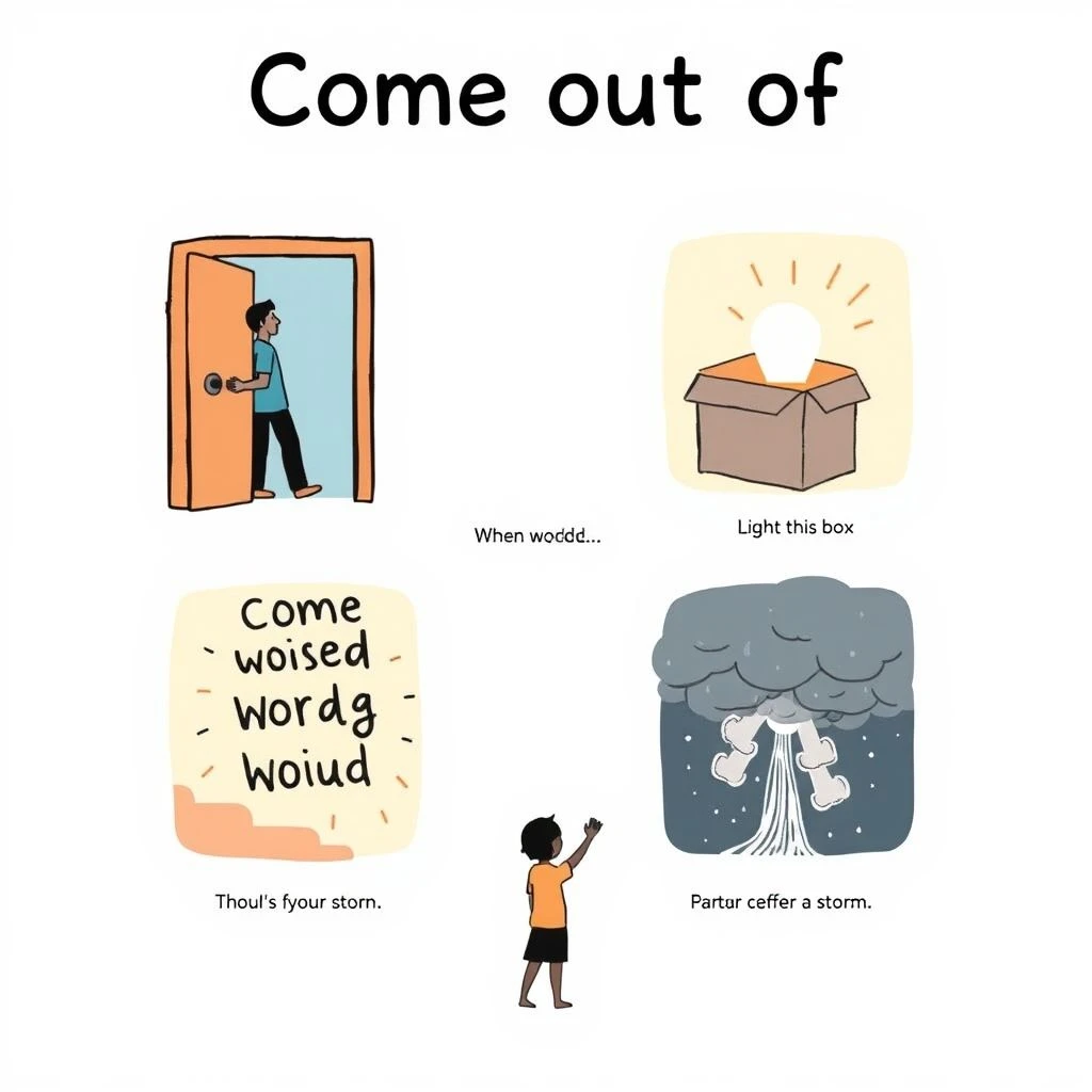 Hiểu Cụm Động Từ 'Come out of' Ý Nghĩa & Cách Dùng Trong Tiếng Anh