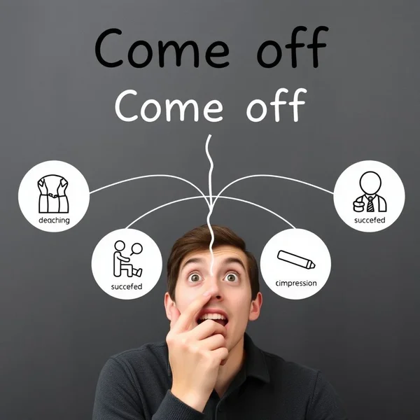 Understanding the phrasal verb Come off in English sentences