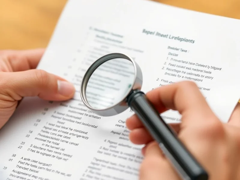 A person carefully examining a document, illustrating the phrasal verb "check through"