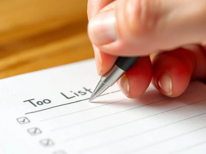 Danh sách kiểm tra với các mục đang được gạch bỏ để minh họa cụm động từ "cross off"