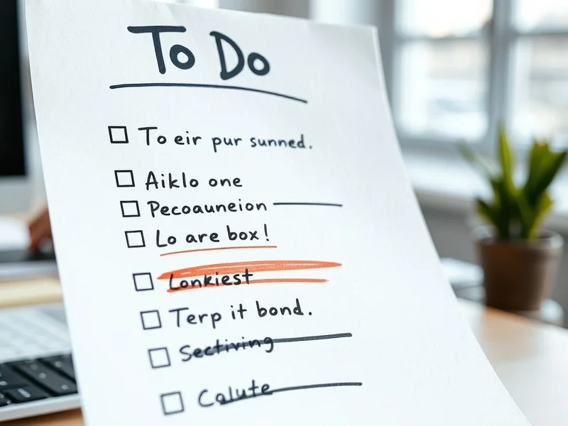A checklist with items being crossed off to illustrate the phrasal verb "cross off"