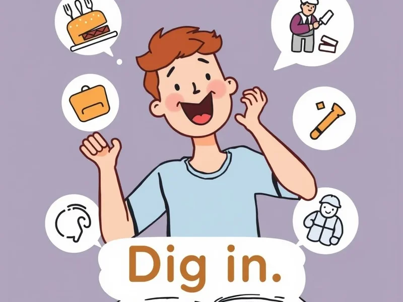 Understanding the English Phrasal Verb Dig in