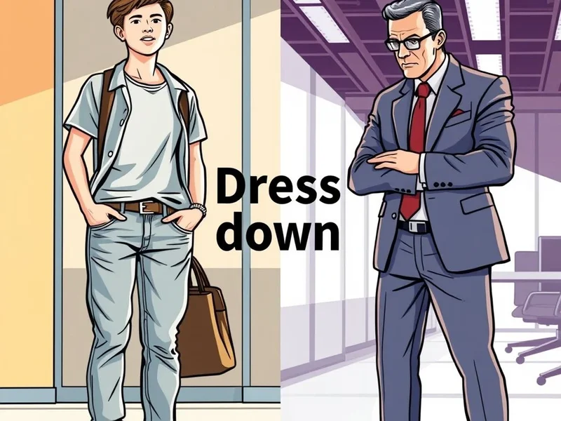 Entendendo o verbo frasal Dress down e seus significados