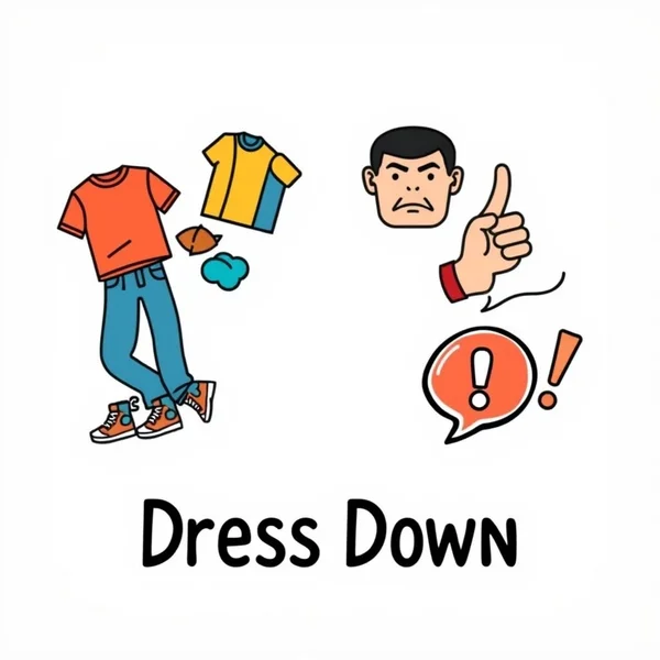 Hiểu về cụm động từ Dress down và các nghĩa của nó