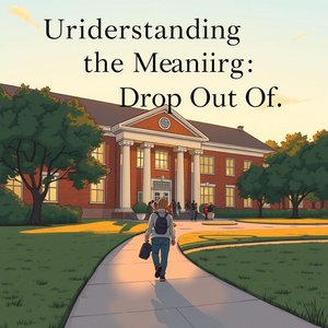 Hiểu về cụm động từ Drop out of trong tiếng Anh