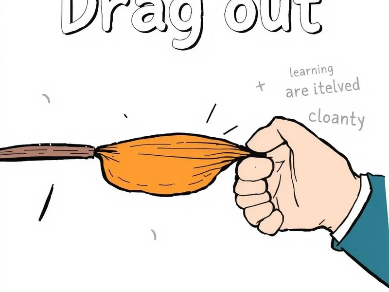 Understanding the phrasal verb Drag out