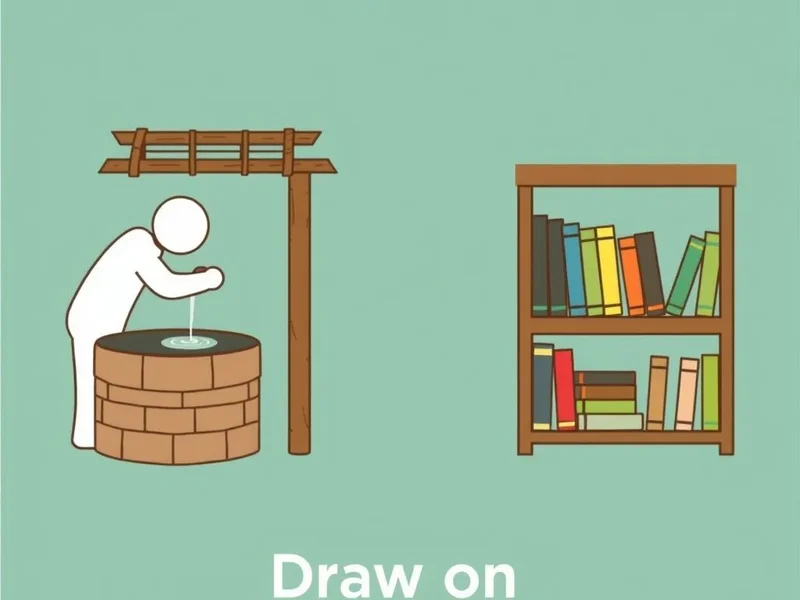 Image showing someone accessing resources, with the title: Understanding the Phrasal Verb "Draw on"