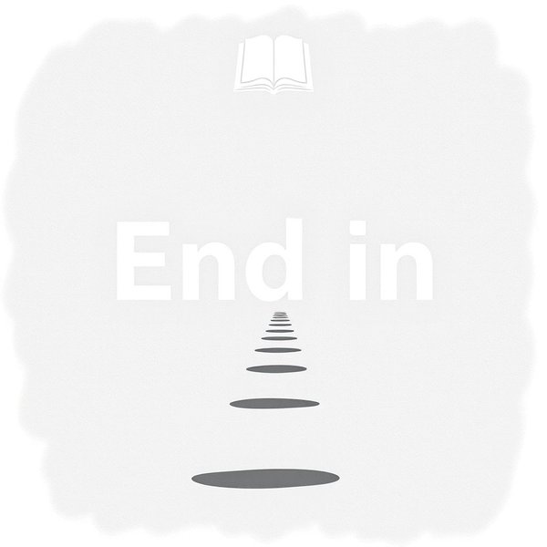 Visual representation of the phrasal verb 'End in'