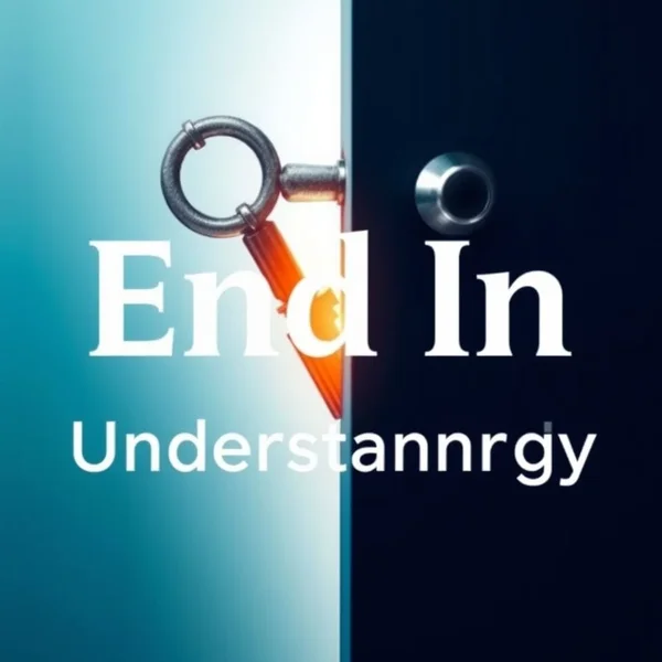 Visual representation of the phrasal verb 'End in'