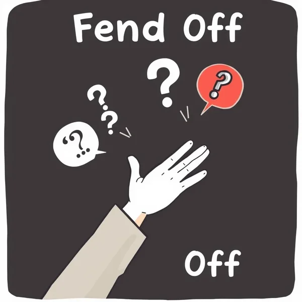 Usando o verbo frasal Fend off em frases em inglês