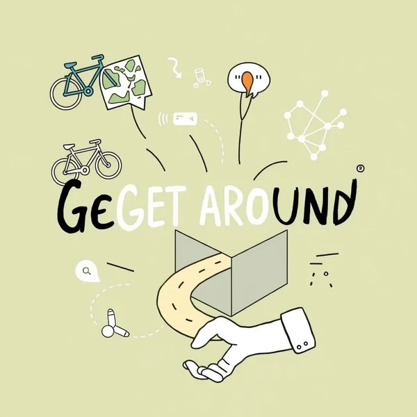 Image illustrating various ways to Get around, like travel or overcoming obstacles