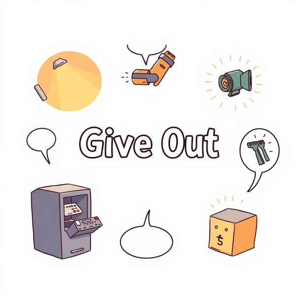 Understanding the phrasal verb Give out