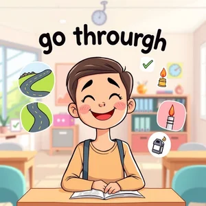 Làm chủ cụm động từ Go Through Ý nghĩa và cách dùng