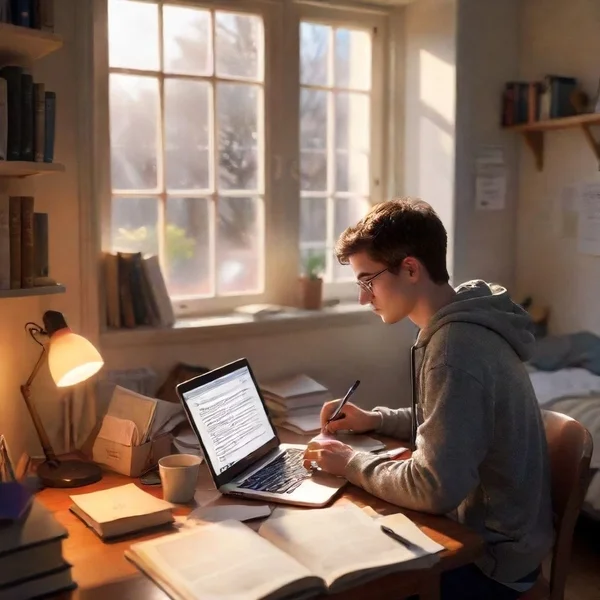 Image of a student learning about the phrasal verb 'get back to'