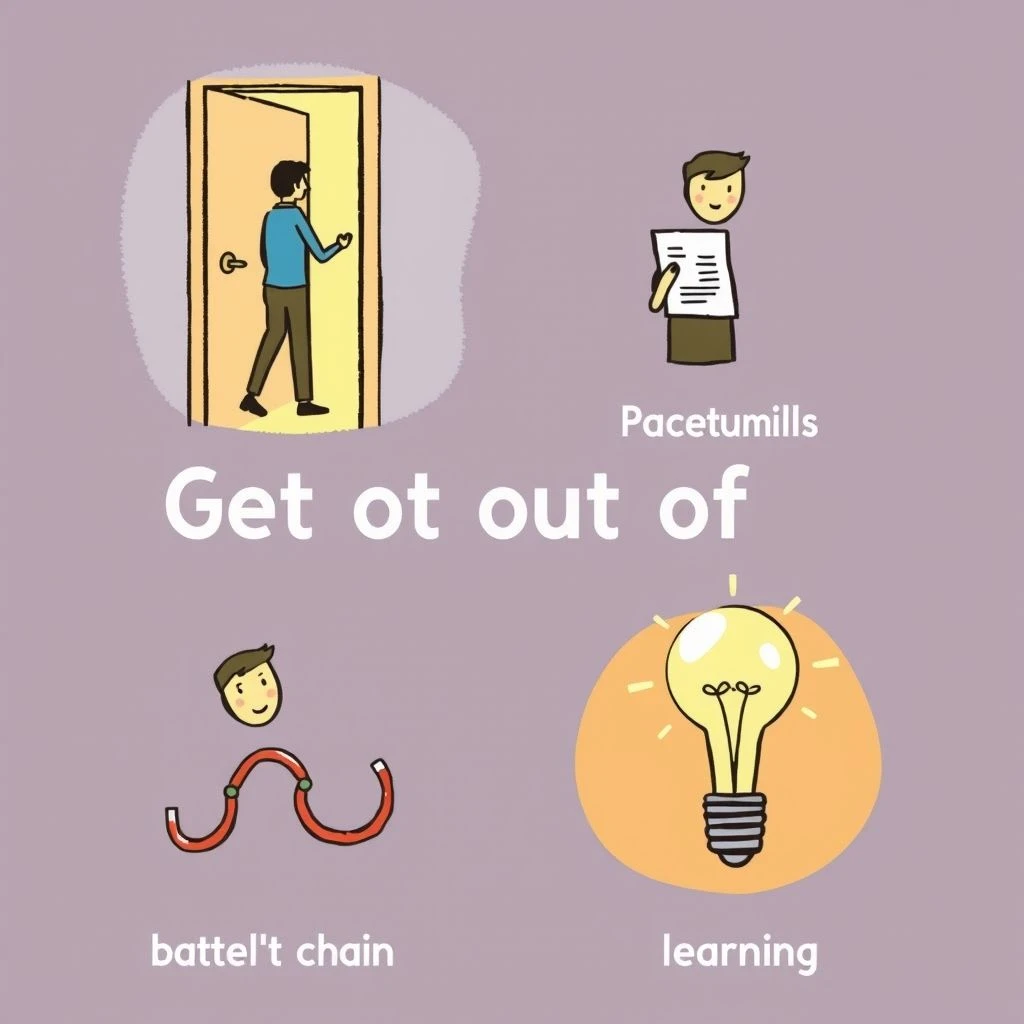 Tìm hiểu về Cụm động từ 'Get out of': Các nghĩa và Cách dùng
