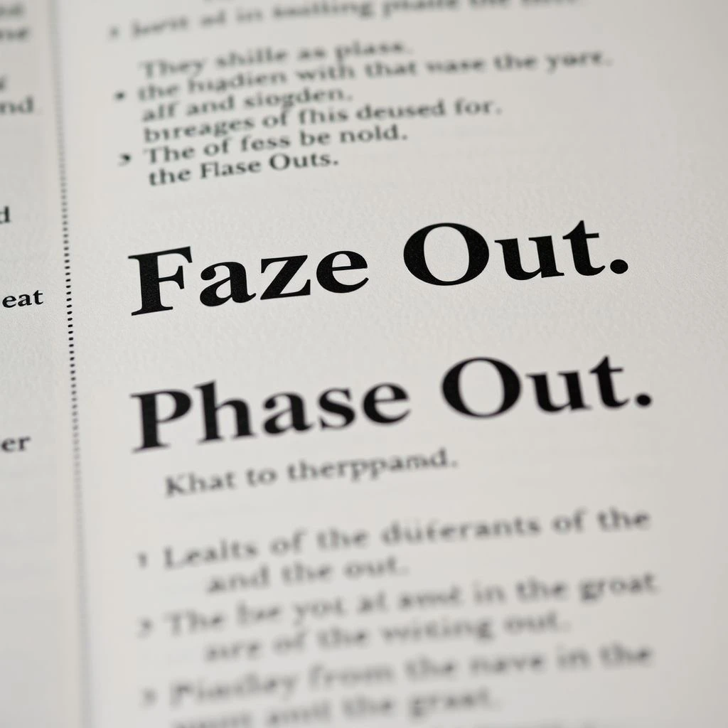 Understanding Faze Out: Usage and the Phrasal Verb Phase Out