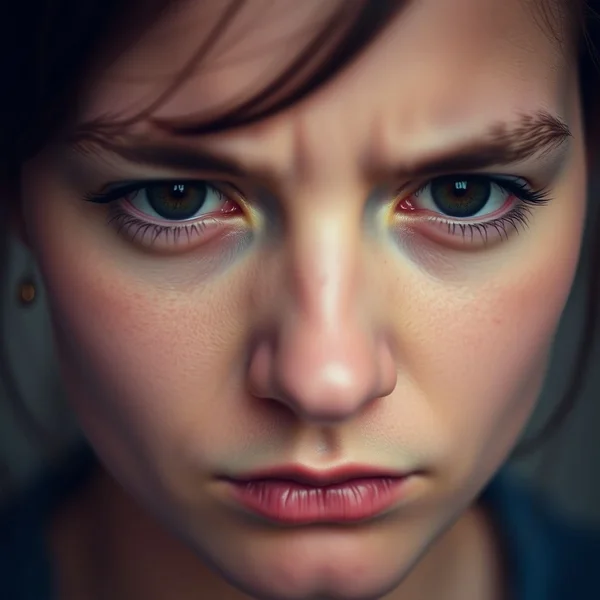 Image representing disapproval, perhaps a person frowning slightly at a scene, with the text "Understanding Frown On" overlaid