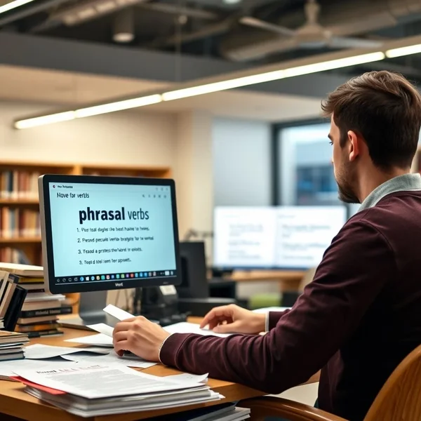Image of a student learning about the phrasal verb 'get back to'