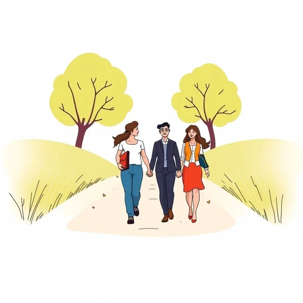Image illustrating the phrasal verb Go along with