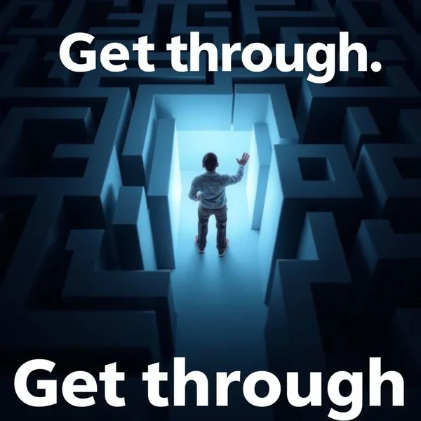 Person successfully navigating a maze, symbolizing how to Get through challenges